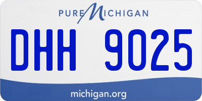 MI license plate DHH9025