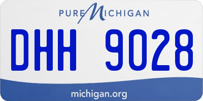 MI license plate DHH9028
