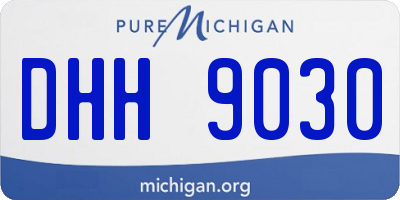 MI license plate DHH9030