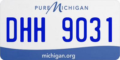 MI license plate DHH9031