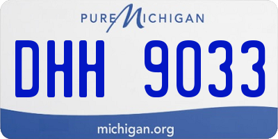 MI license plate DHH9033
