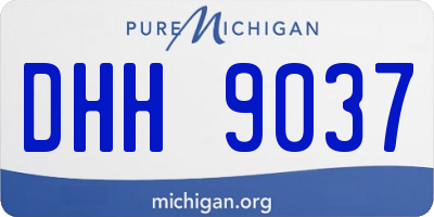 MI license plate DHH9037
