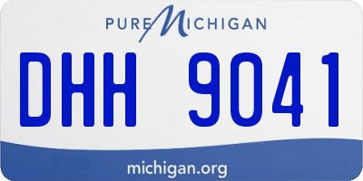 MI license plate DHH9041