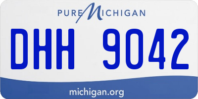 MI license plate DHH9042