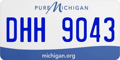 MI license plate DHH9043