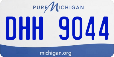 MI license plate DHH9044