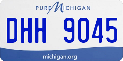 MI license plate DHH9045