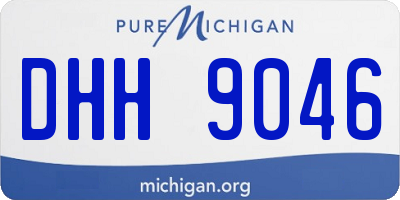 MI license plate DHH9046