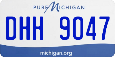 MI license plate DHH9047