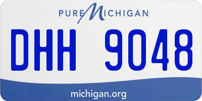 MI license plate DHH9048