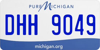 MI license plate DHH9049