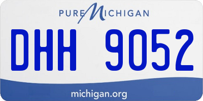 MI license plate DHH9052