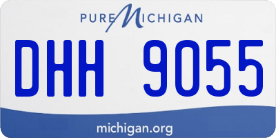 MI license plate DHH9055