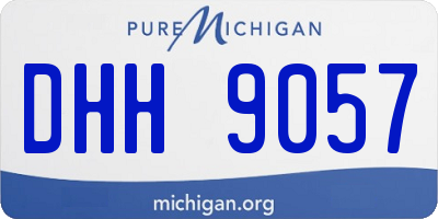 MI license plate DHH9057