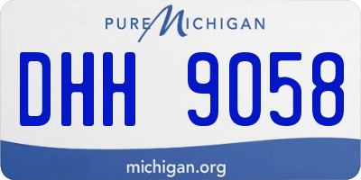 MI license plate DHH9058