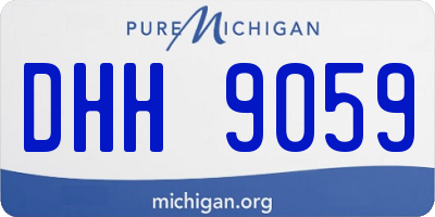 MI license plate DHH9059