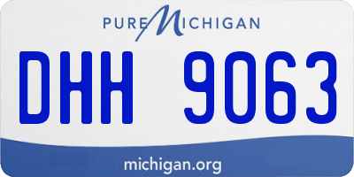 MI license plate DHH9063