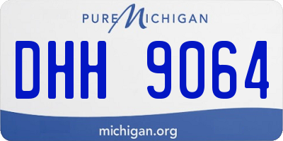 MI license plate DHH9064