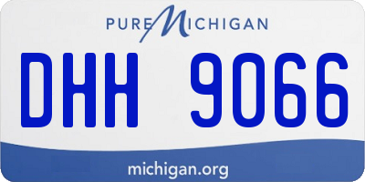 MI license plate DHH9066