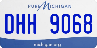 MI license plate DHH9068
