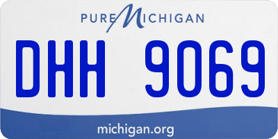 MI license plate DHH9069