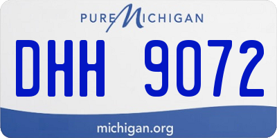 MI license plate DHH9072