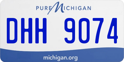 MI license plate DHH9074