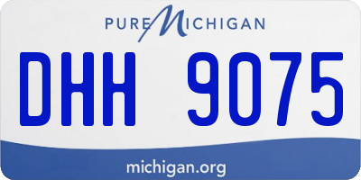 MI license plate DHH9075