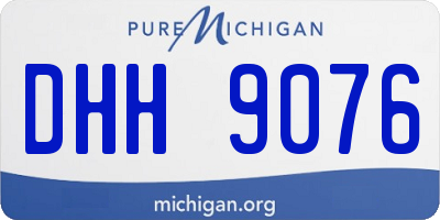 MI license plate DHH9076