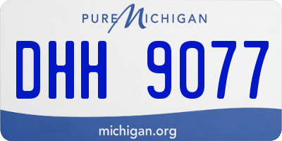 MI license plate DHH9077