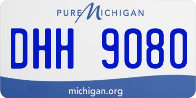 MI license plate DHH9080