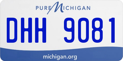 MI license plate DHH9081