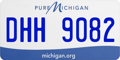 MI license plate DHH9082