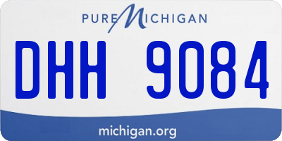 MI license plate DHH9084