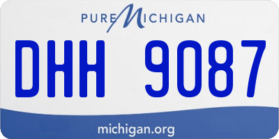 MI license plate DHH9087