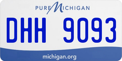 MI license plate DHH9093