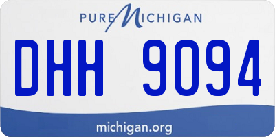 MI license plate DHH9094