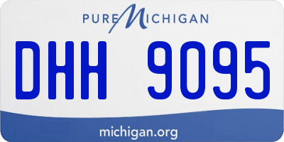 MI license plate DHH9095
