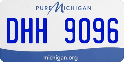 MI license plate DHH9096