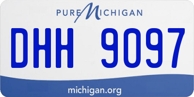 MI license plate DHH9097