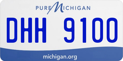 MI license plate DHH9100