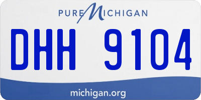MI license plate DHH9104