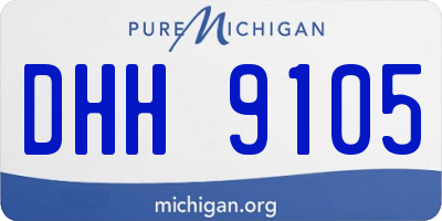 MI license plate DHH9105