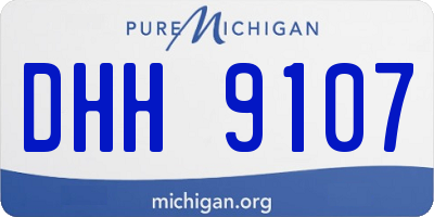 MI license plate DHH9107