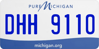 MI license plate DHH9110