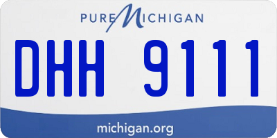 MI license plate DHH9111