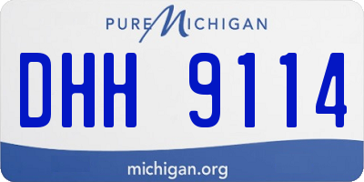 MI license plate DHH9114