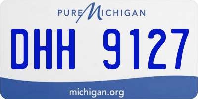 MI license plate DHH9127