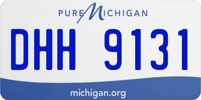 MI license plate DHH9131