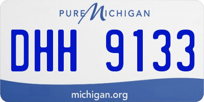 MI license plate DHH9133